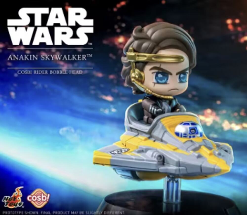 Star Wars x Disney x Cosbi Rider Bobble Head Figurine, Anakin Skywalker - New